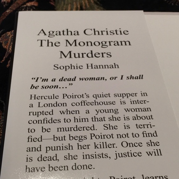 Agatha Christie’s NewHercule PoirotMystery!BySophie Hannah,hardcover,LargePrint - Picture 6 of 7